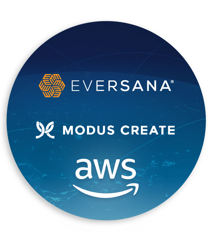 EVERSANA, Modus Create, and AWS press release image