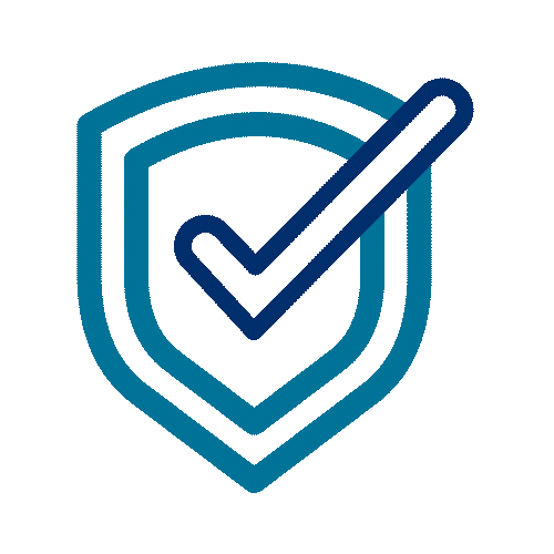 animated gift of check mark on shield